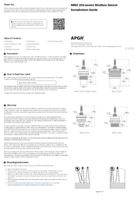 Thumbnail of document Guide - MNU Modbus Ultrasonic Level Sensor